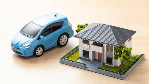 相続財産となる住宅と自動車